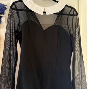 Boston Proper Elegant Black and White top